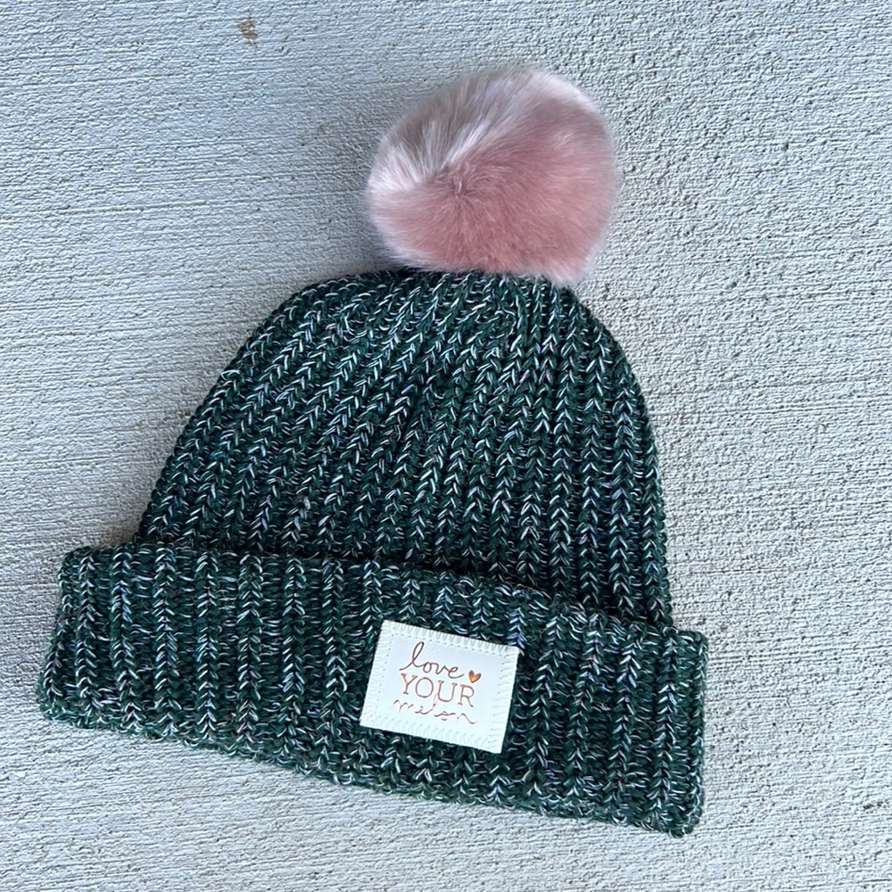 LYM custom Pom fold over hat